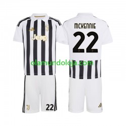 Camisola Juventus Weston McKennie 22 Criança Equipamento Primeiro 2026-2027 Manga Curta